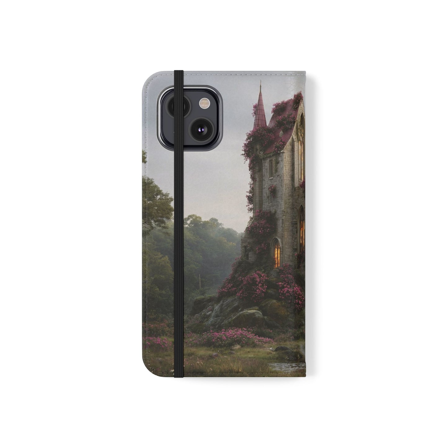 Blossom Spire Flip Cases – Pink Ivy Gothic Castle Cover