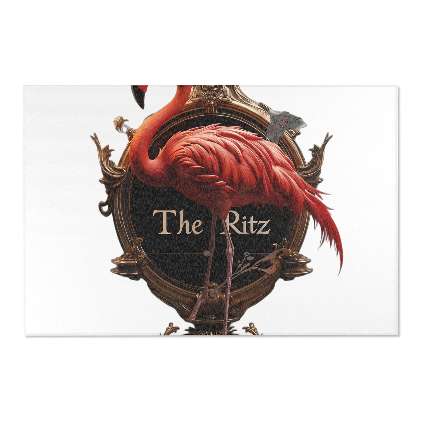 Scarlet Flamingo Gilded Frame Area Rugs – The Ritz Opulent Crest