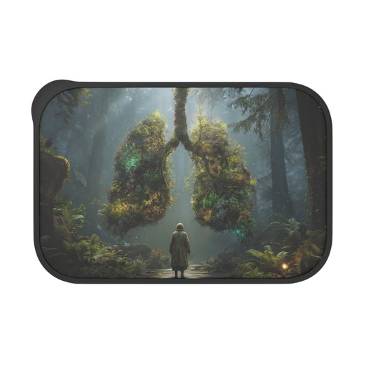 Lungs of the Forest PLA Bento Box with Band and Utensils – Breath of Ancient Canopy