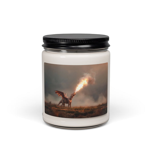 Dragon’s Breath Scented Soy Candle, 9oz – Sunset Fury in a Glass