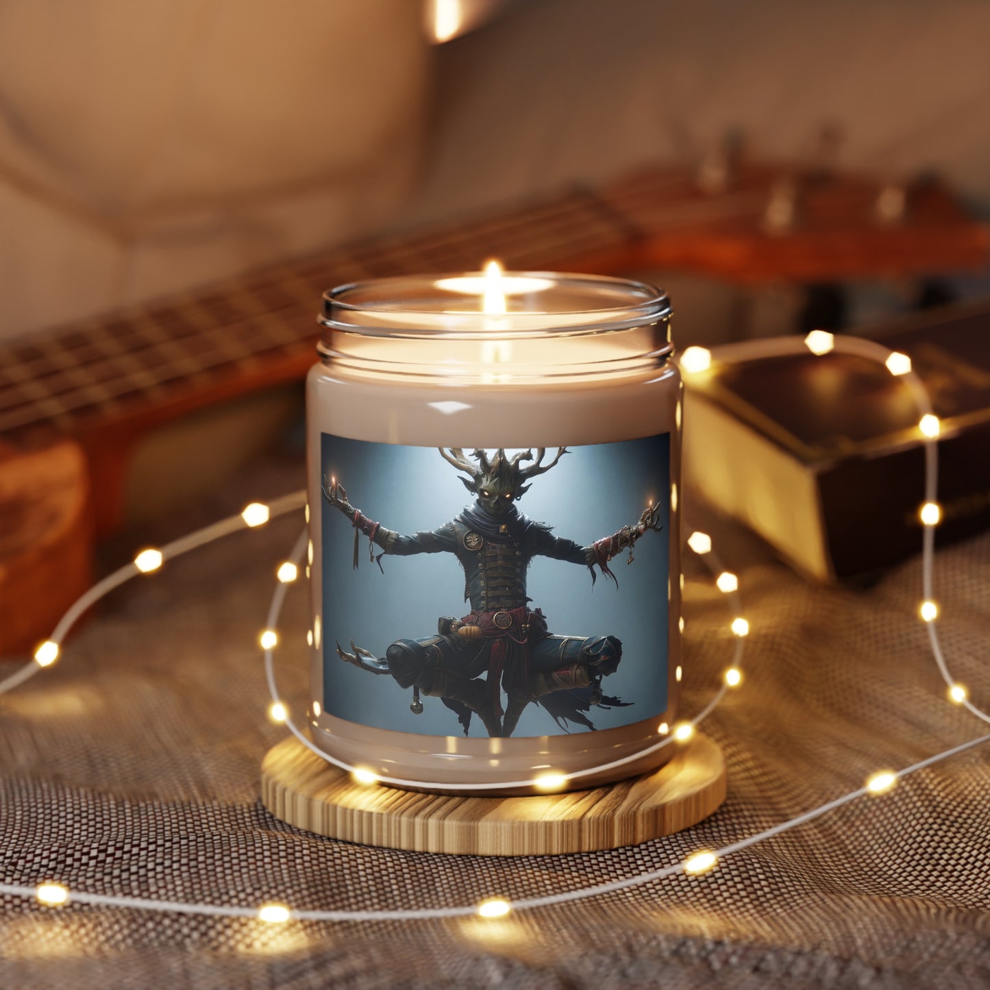Celestial Watcher Scented Soy Candles with White Lid, 9oz – Ritual Light in the Veil