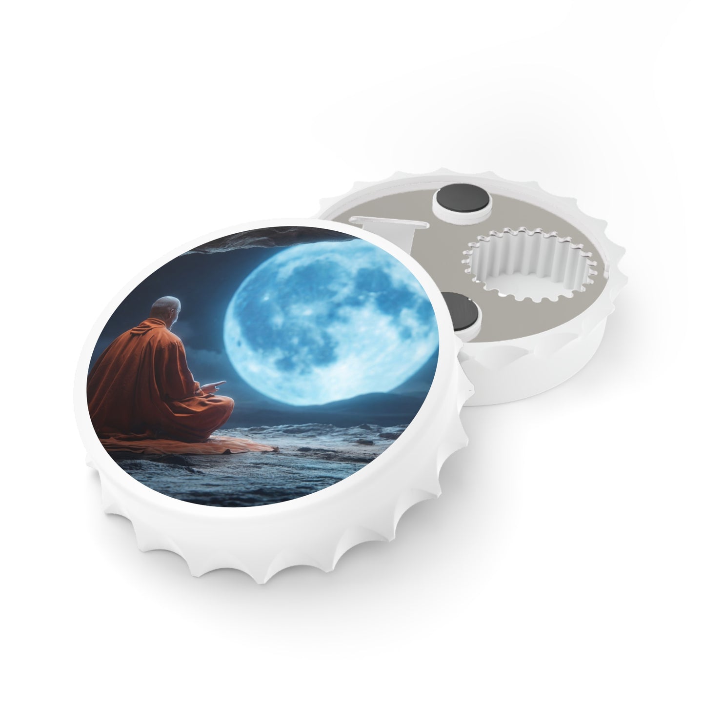 Lunar Meditation Bottle Opener – Moonlit Cave Stillness
