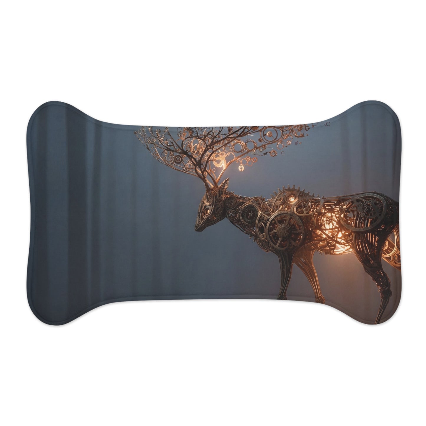 Clockwork Stag Pet Feeding Mats – Luminescent Forest Mechanism