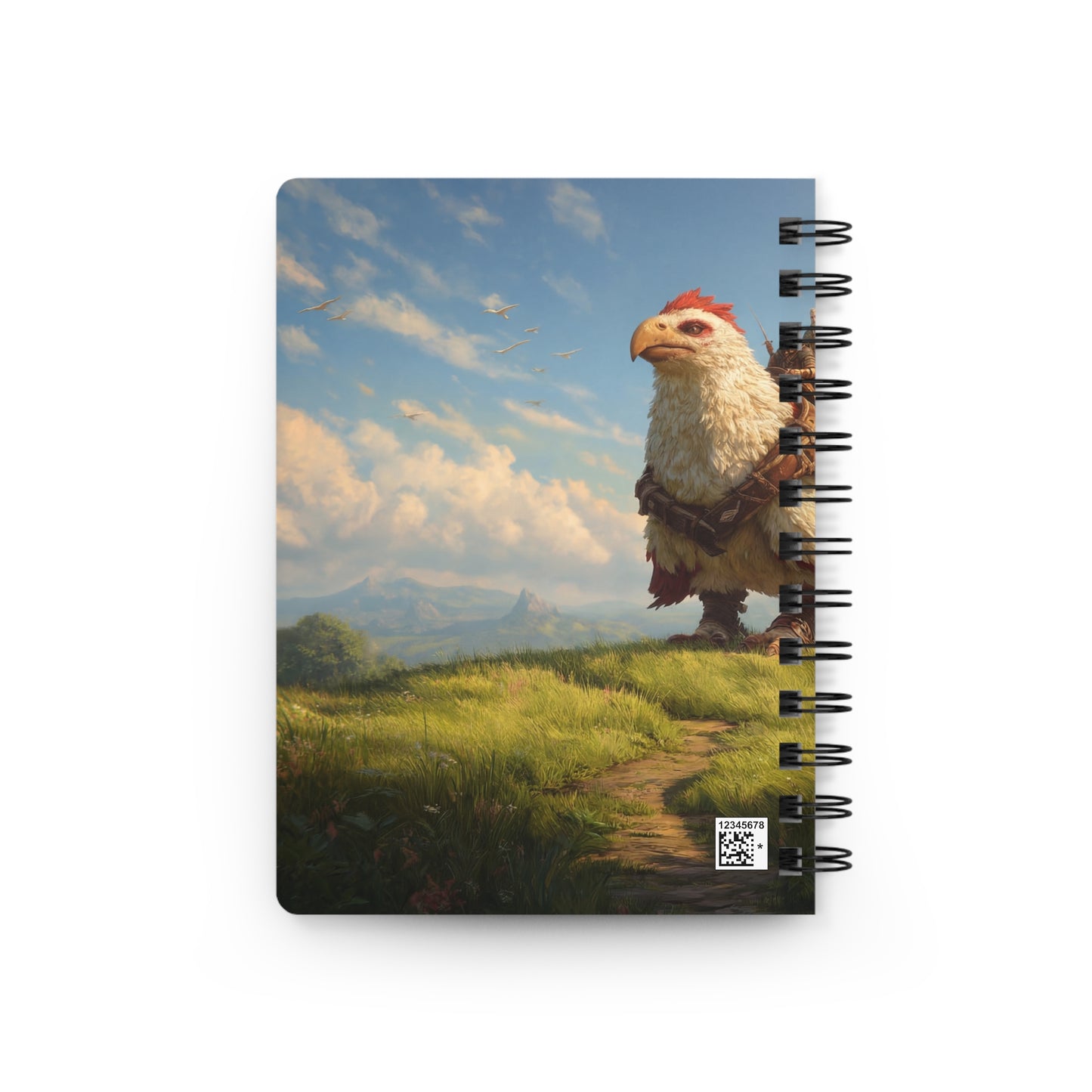 Skybound Falcon Rider Journal – Crested Wings Over Sunlit Valleys