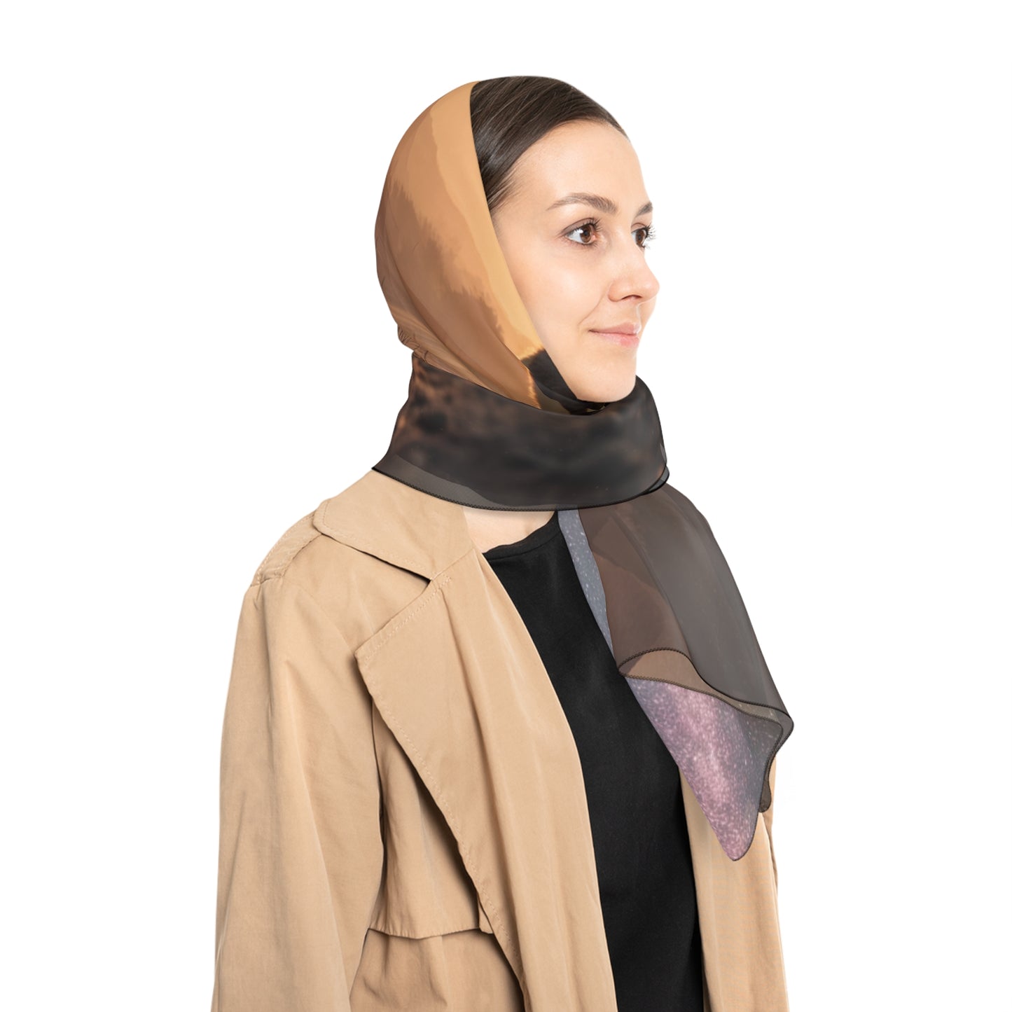 Starlit Pyramids Cat Scarf – Whispers of Ancient Night