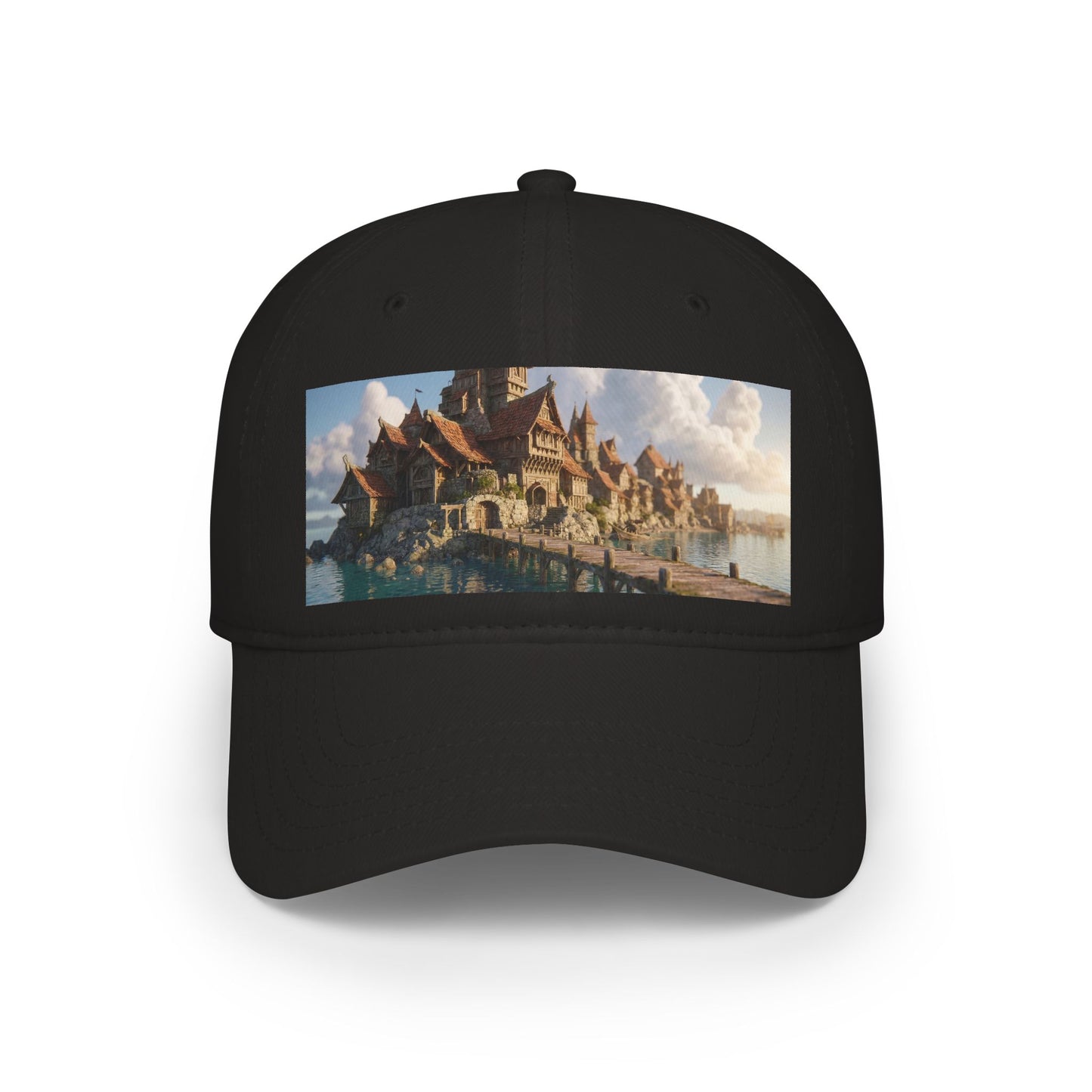 Stone Harbor Low Profile Baseball Cap – Timber Village Pier Scene