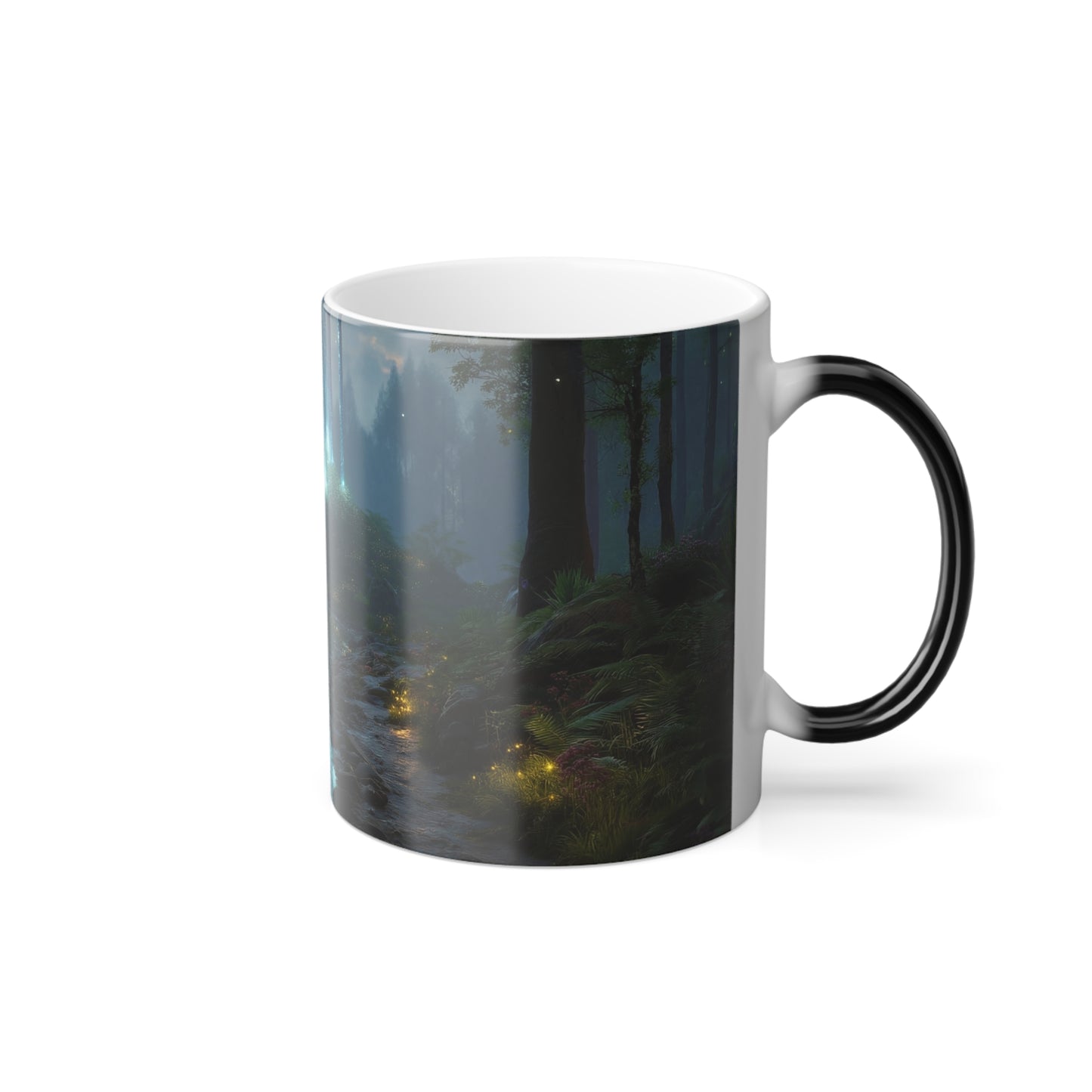 Crystal Rainforest Stream Mug – Bioluminescent Canopy Coffee Cup