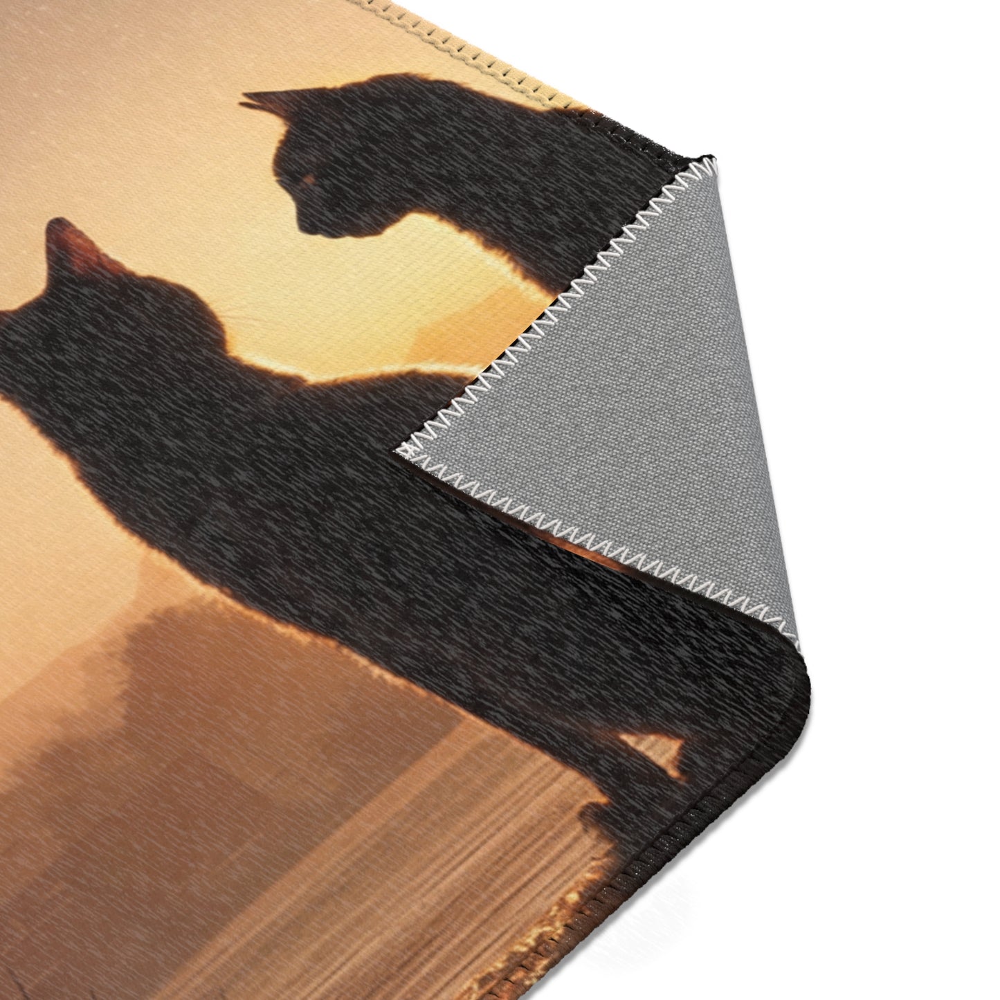 Starlit Pyramids Cat Rugs – Whispers of Ancient Sky