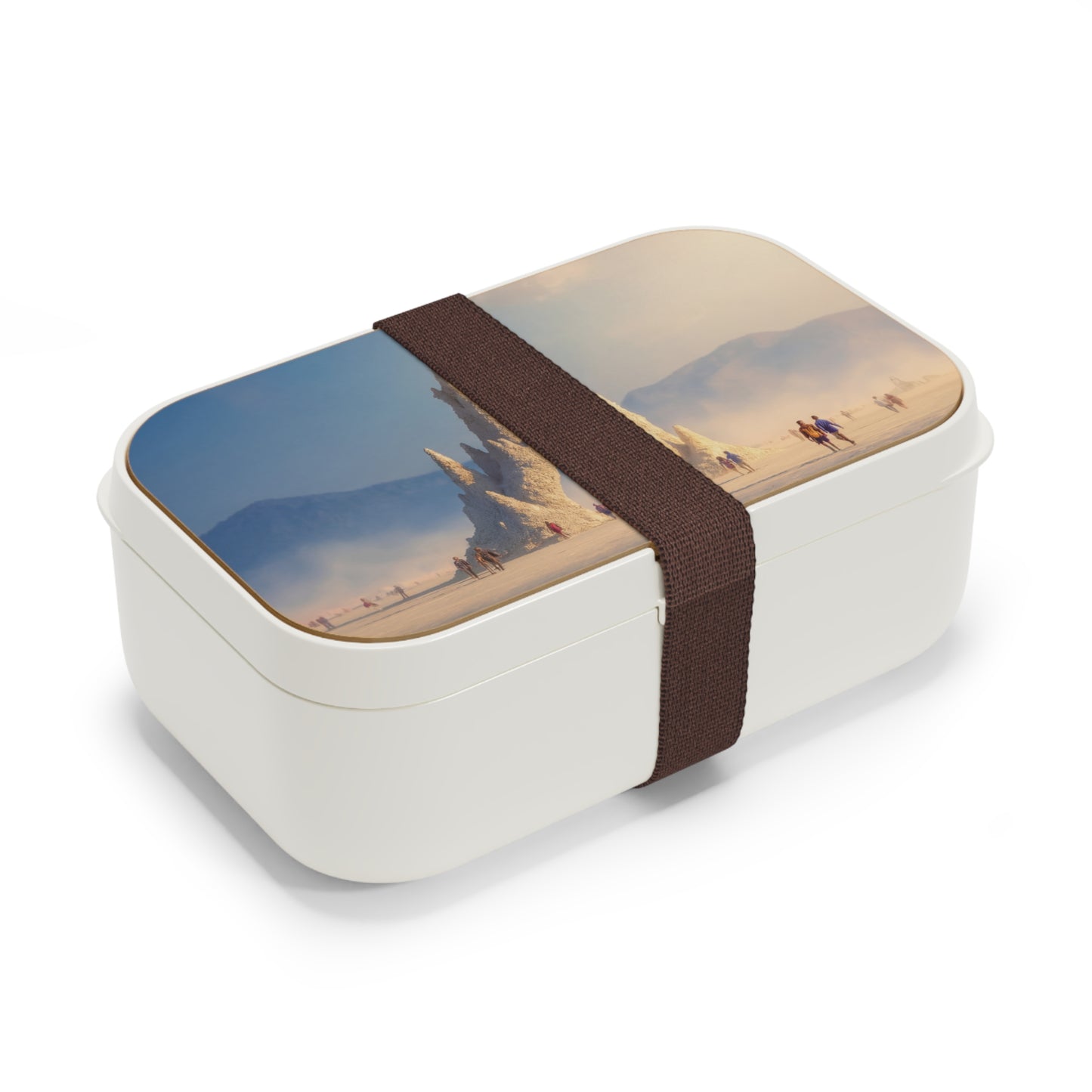 Desert Castle Bento Lunch Box – Sunlit Sandscape Sanctuary