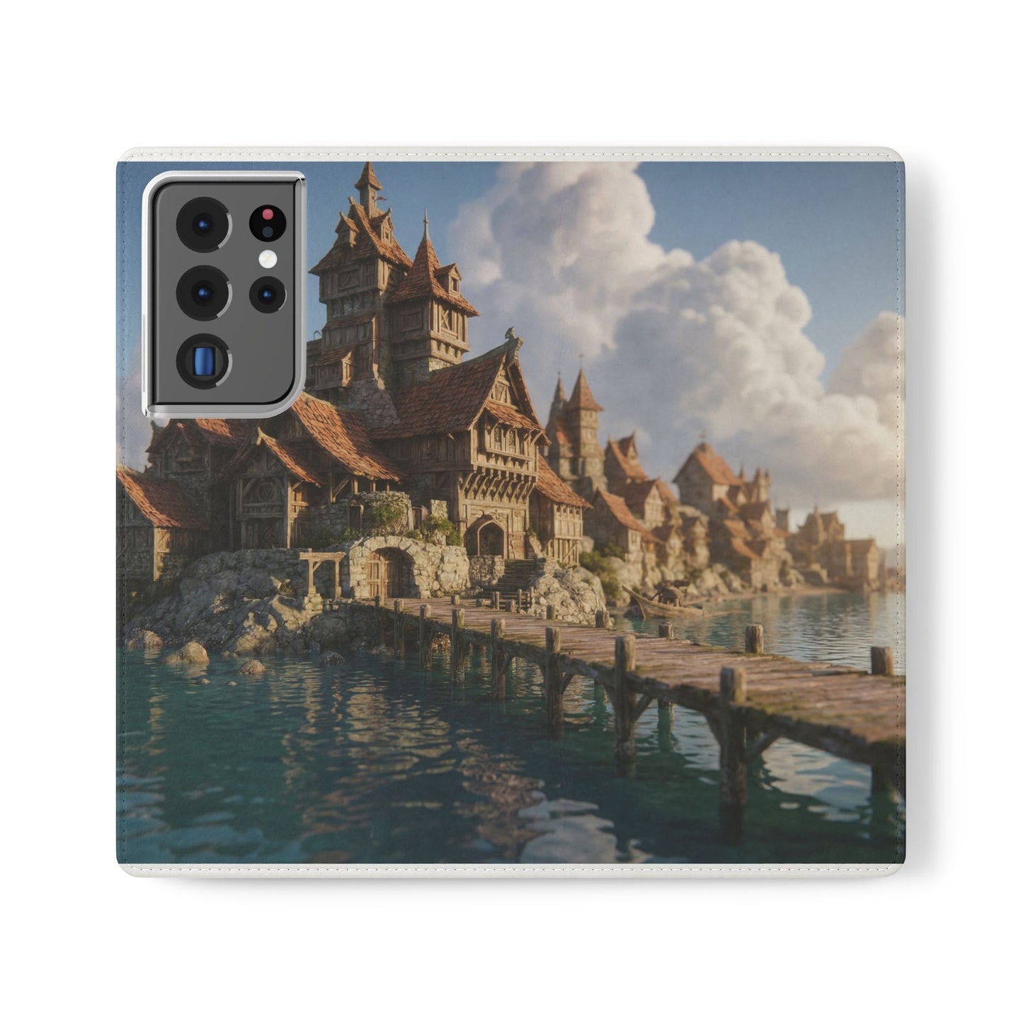 Cobblestone Harbor Flip Cases – Timber Town Seaside Walkway