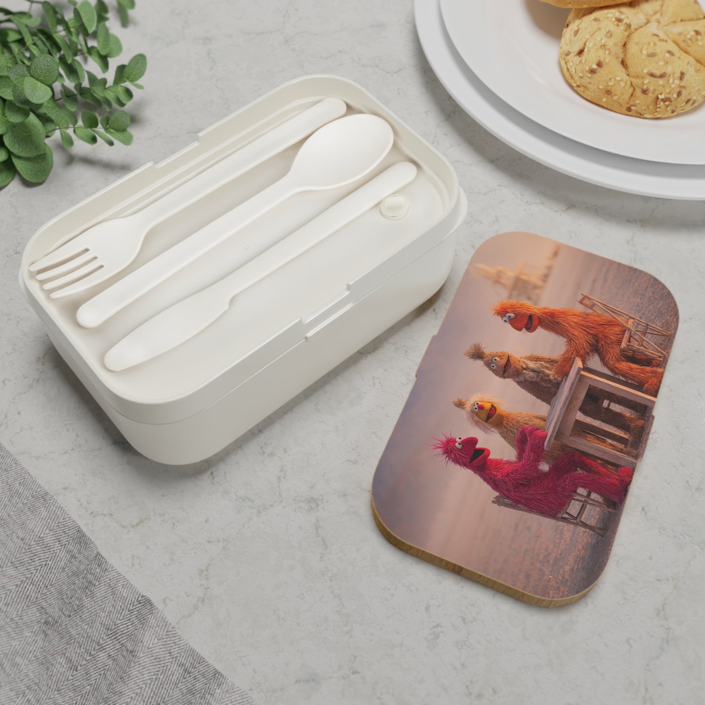Desert Picnic of Four Muppets Bento Lunch Box – Warm Sunset Fellowship