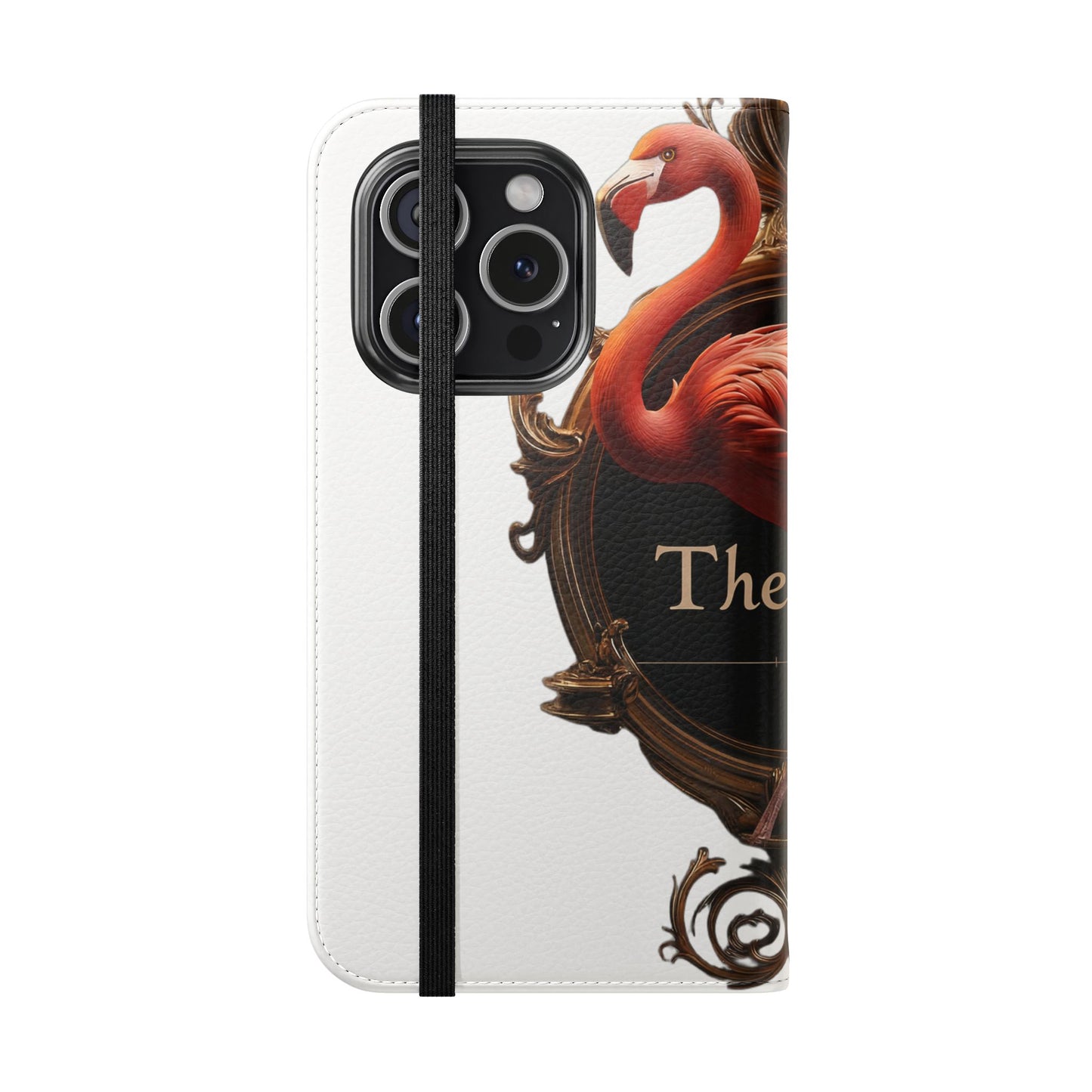 The Ritz Flamingo Flip Cases – Gilded Ornate Frame Art Design