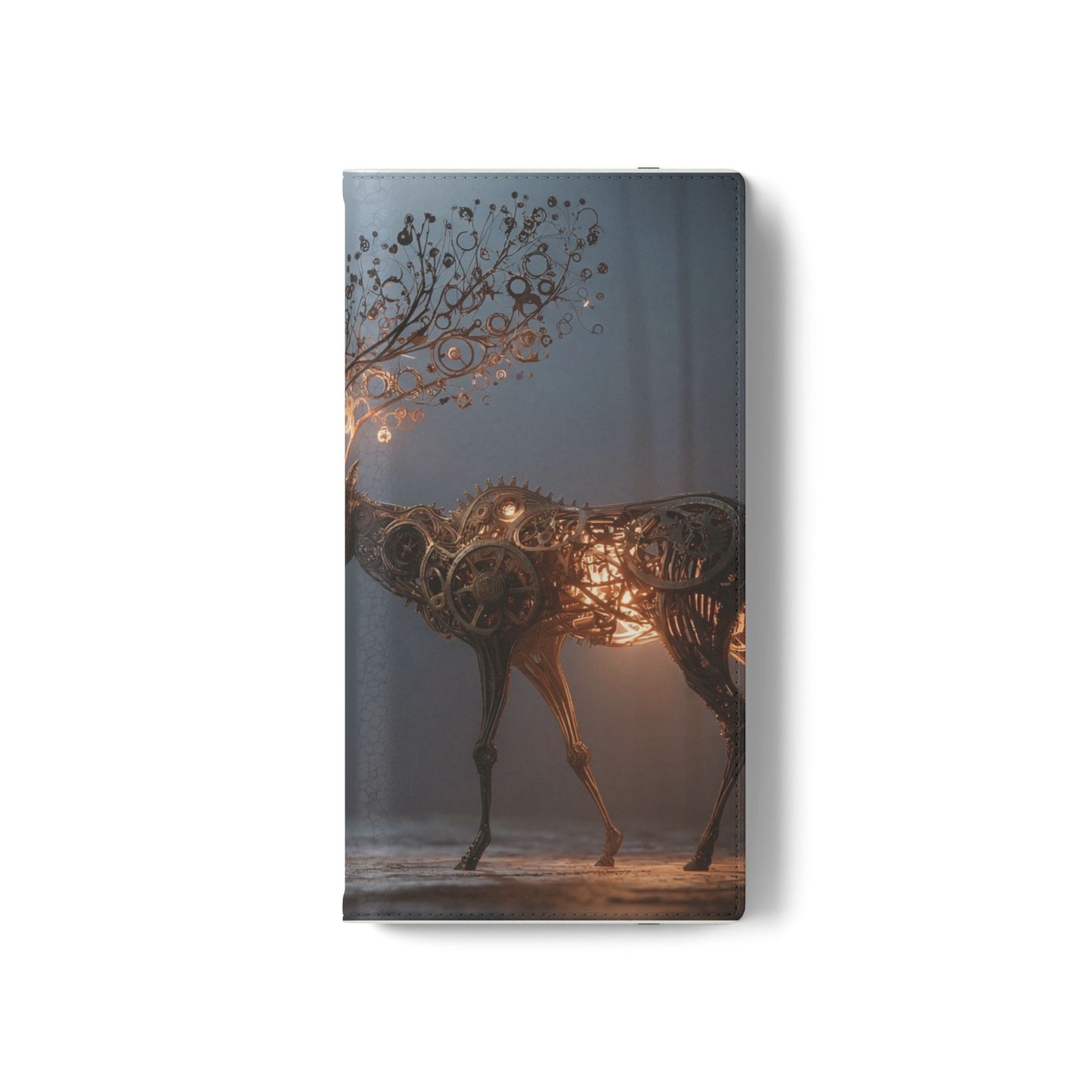 Mechanical Deer Flip Cases – Gears and Twilight Forest Guardian