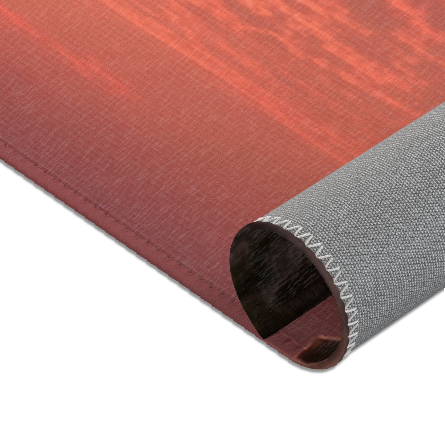 Lone Traveler Staircase Rug – Crimson Sunset Skyway