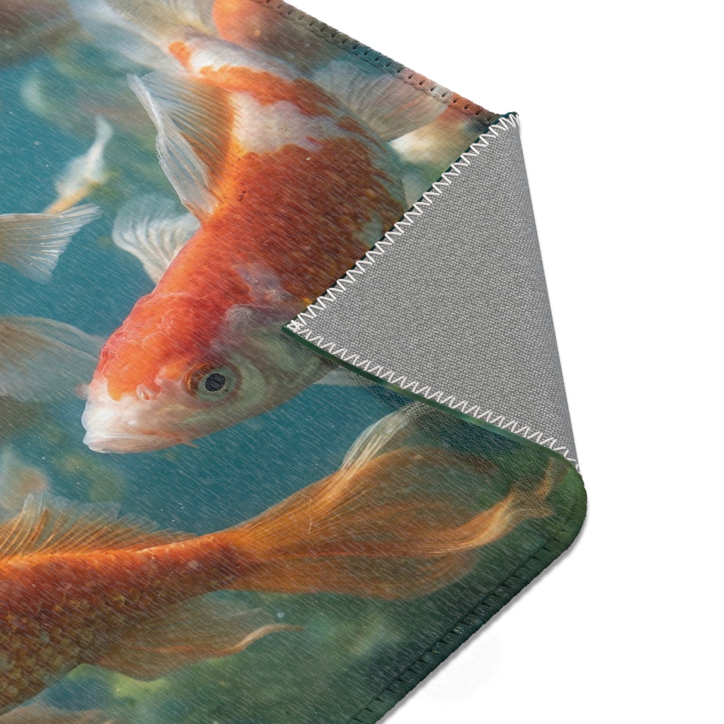 Golden Comet School Rug – Liquid Light Beneath the Water