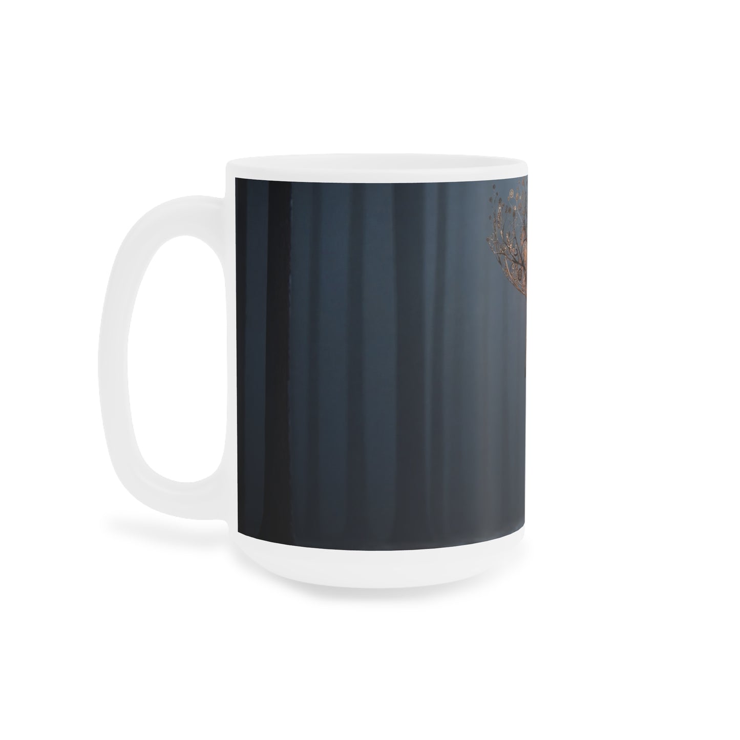 Clockwork Stag Ceramic Mugs (11oz\15oz\20oz) – Luminescent Forest Sentinel