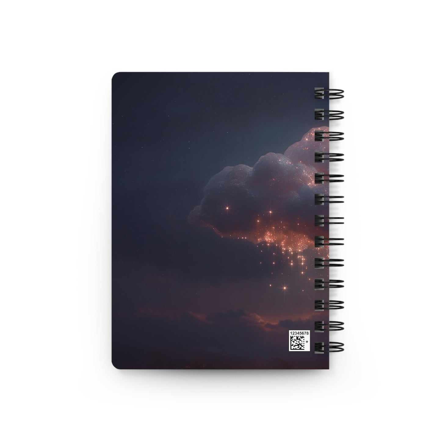 Celestial Cloud Spiral Bound Journal – Stardust Dreamscape