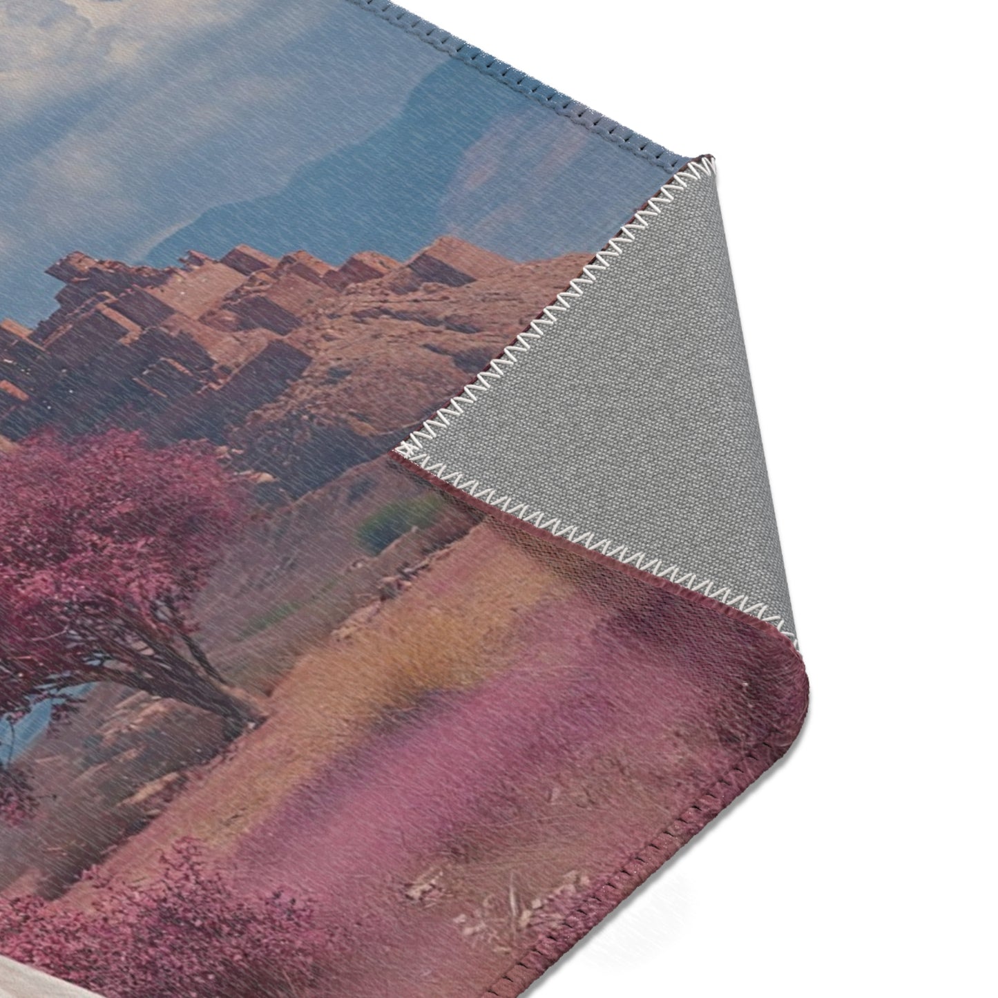 Sage on Mechanical Steed Area Rug – Desert Bloom Serenity