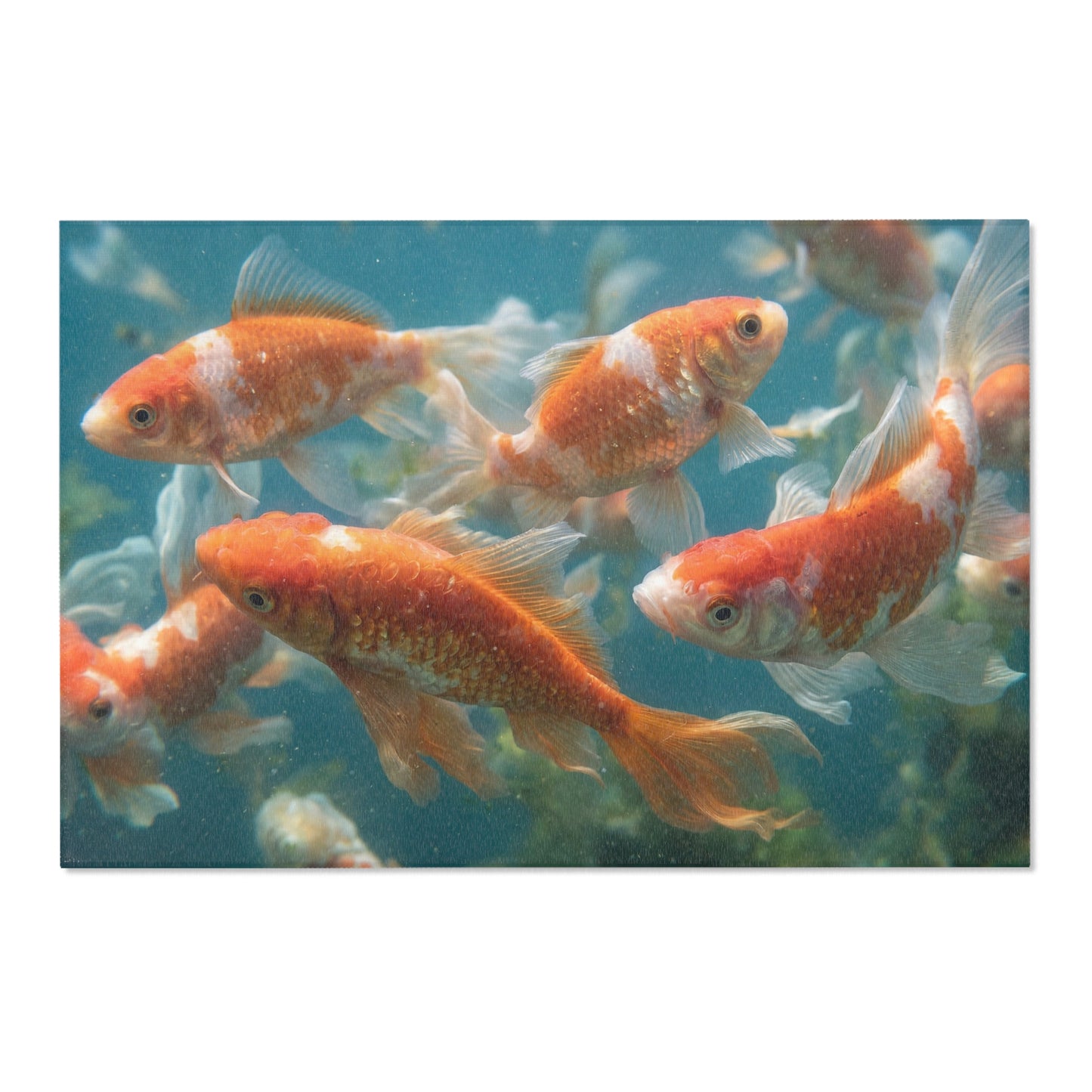 Golden Comet School Rug – Liquid Light Beneath the Water