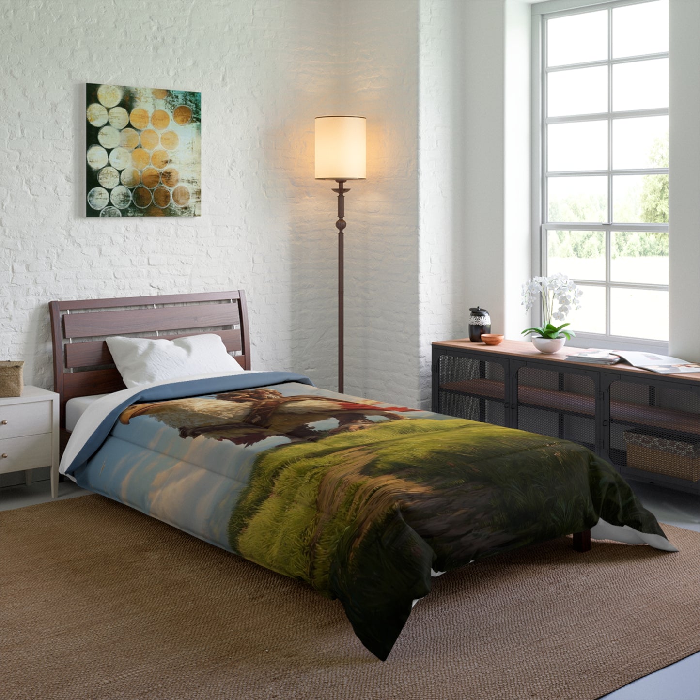 Skybound Falcon Comforter – Riders of the Golden Dawn