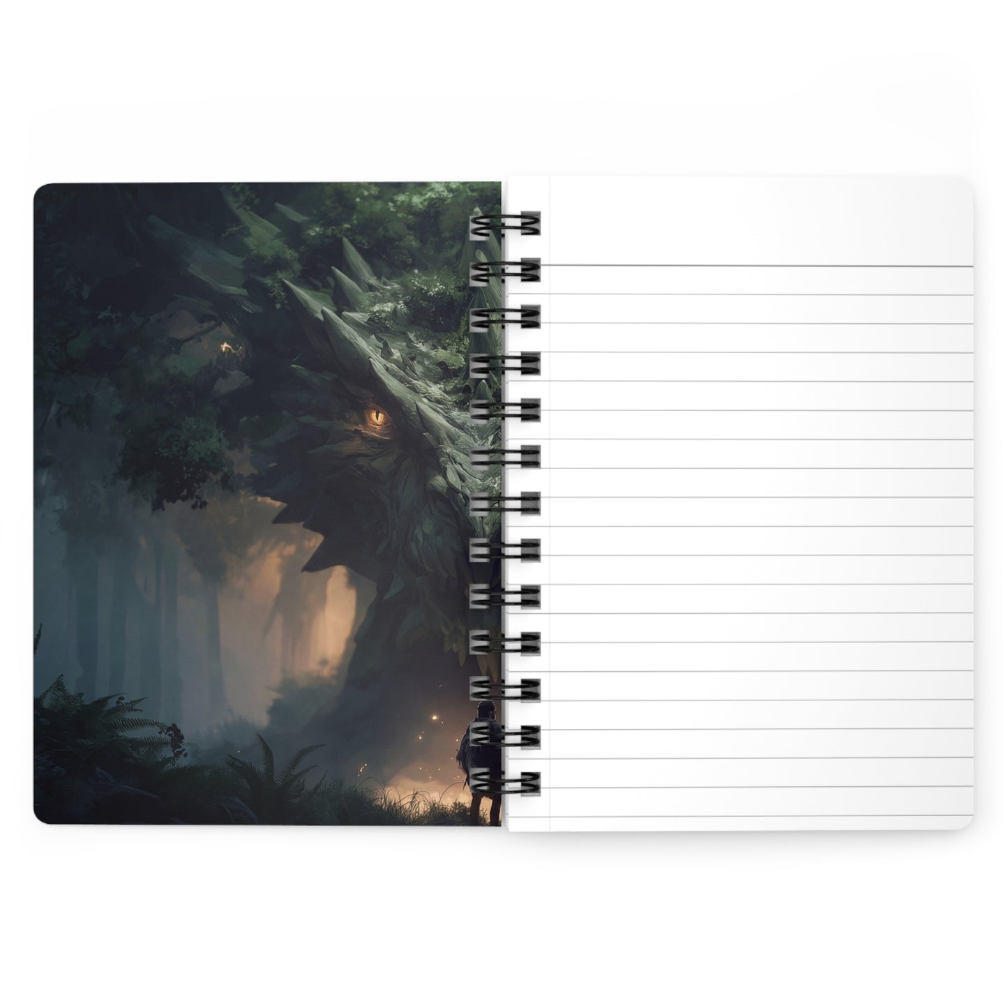 Ancient Forest Dragon Spiral Bound Journal – Whispers of the Moss-Covered Sentinel