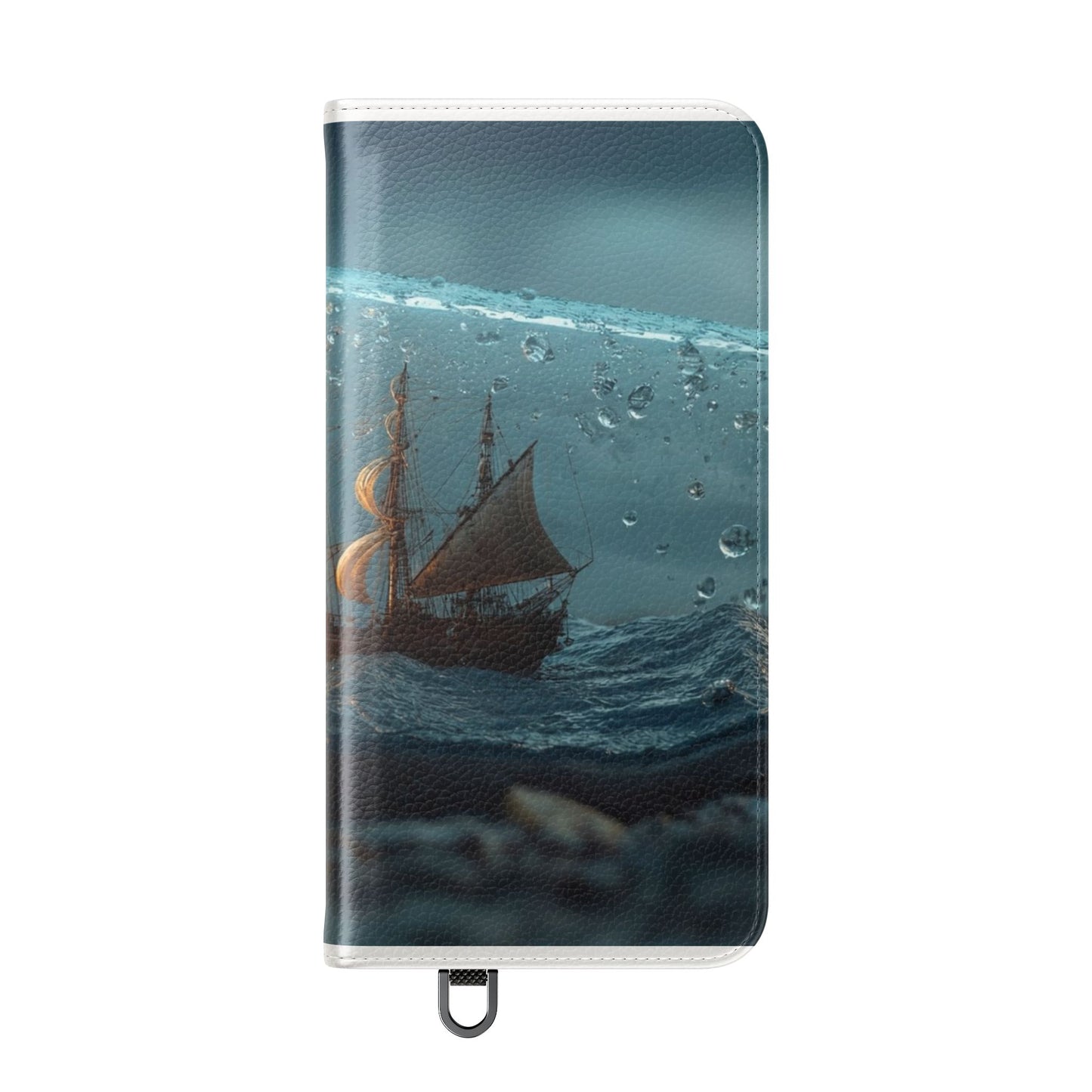 Storm-Struck Galleon Flip Cases – Lightning Inside Glass Bottle