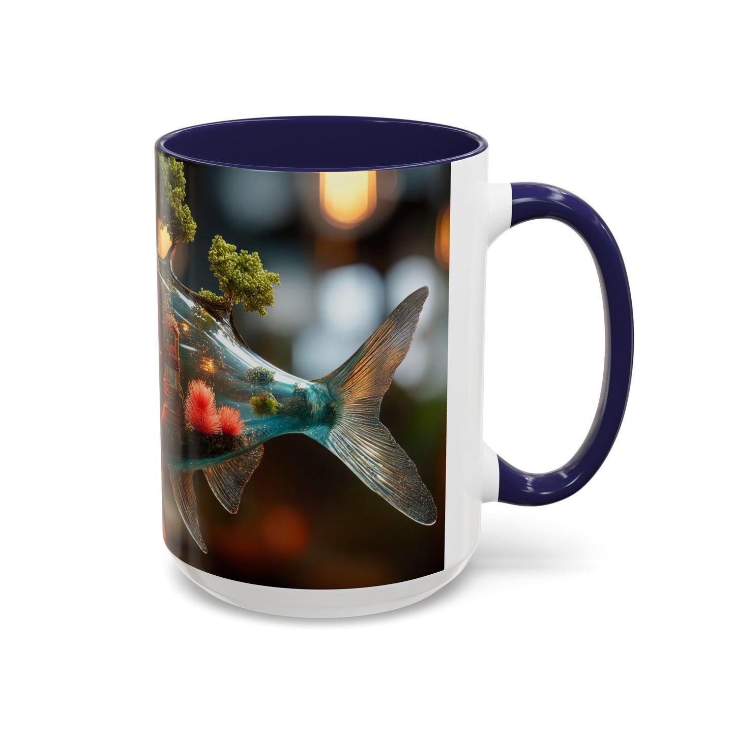 Forest Within Fish Accent Coffee Mug (11, 15oz) – Liquid Garden Dreamscape