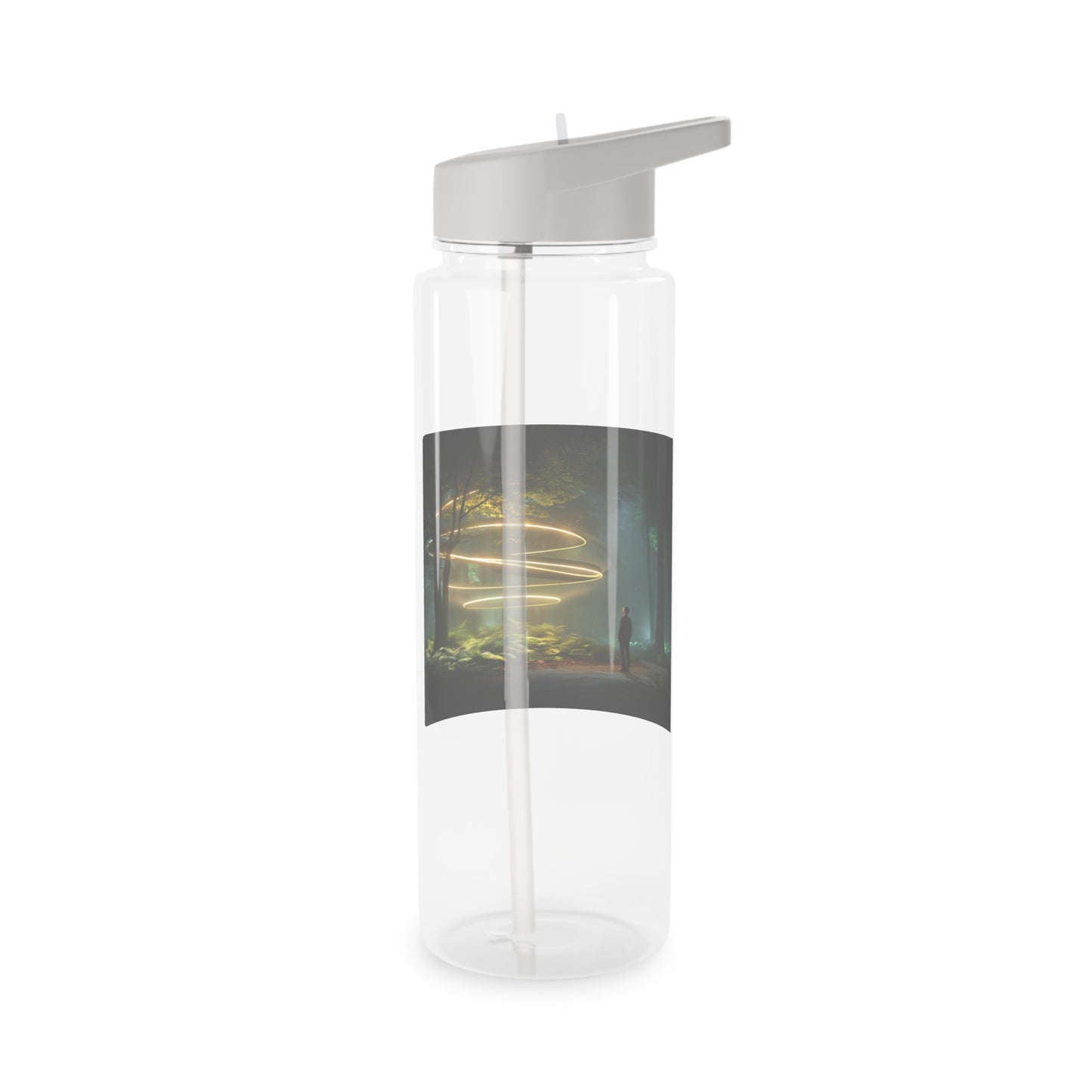 Spiral Light Guardian Tritan Water Bottle – Forest Sentinel Vortex