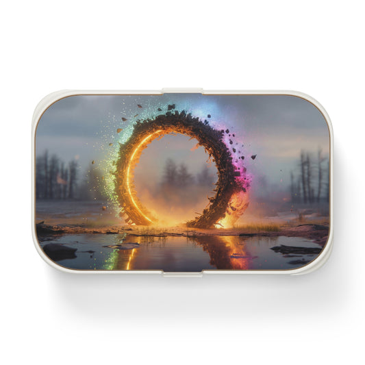 Celestial Vortex Bento Lunch Box – Indigo Cloud Dreamscape