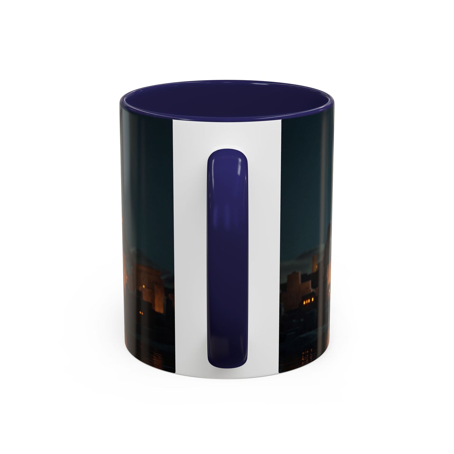 Pharaoh Cat Accent Coffee Mug (11, 15oz) – Golden Stardust Nile Sentinel