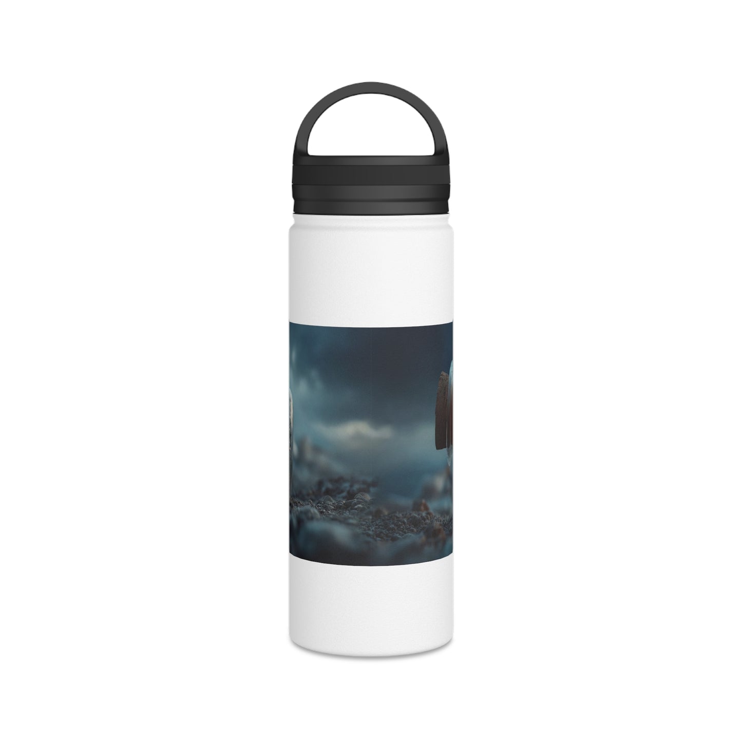 Stormbound Galleon Water Bottle – Handle Lid – Sea in a Bottle Dreamscape