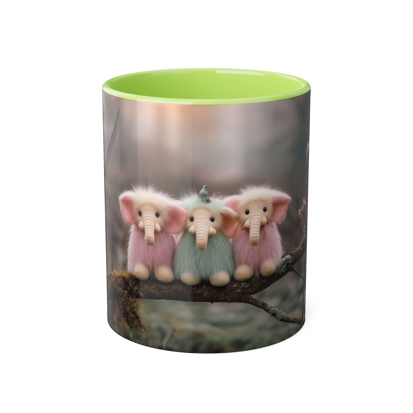 Fuzzy Pink Elephants Accent Mugs, 11oz – Mossy Branch Guardianship