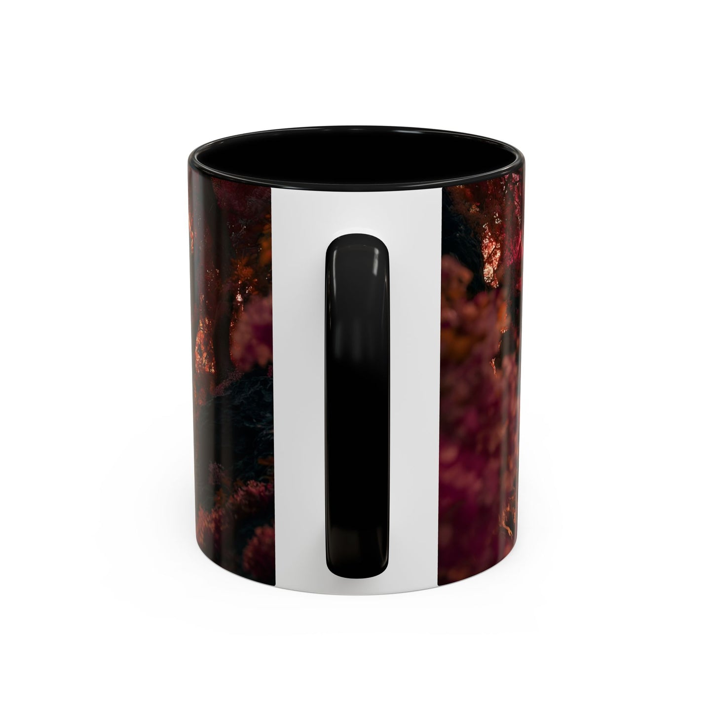 Crimson Heart Grove Accent Coffee Mug (11, 15oz) – Twisted Canopy Romance Scene