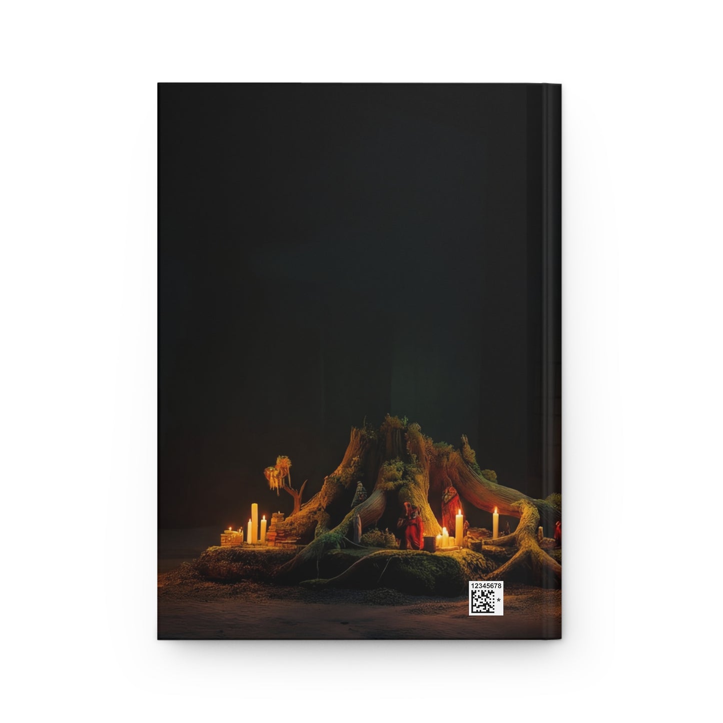 Whispering Grove Hardcover Journal Matte – Candlelit Oracle Tree Sanctuary