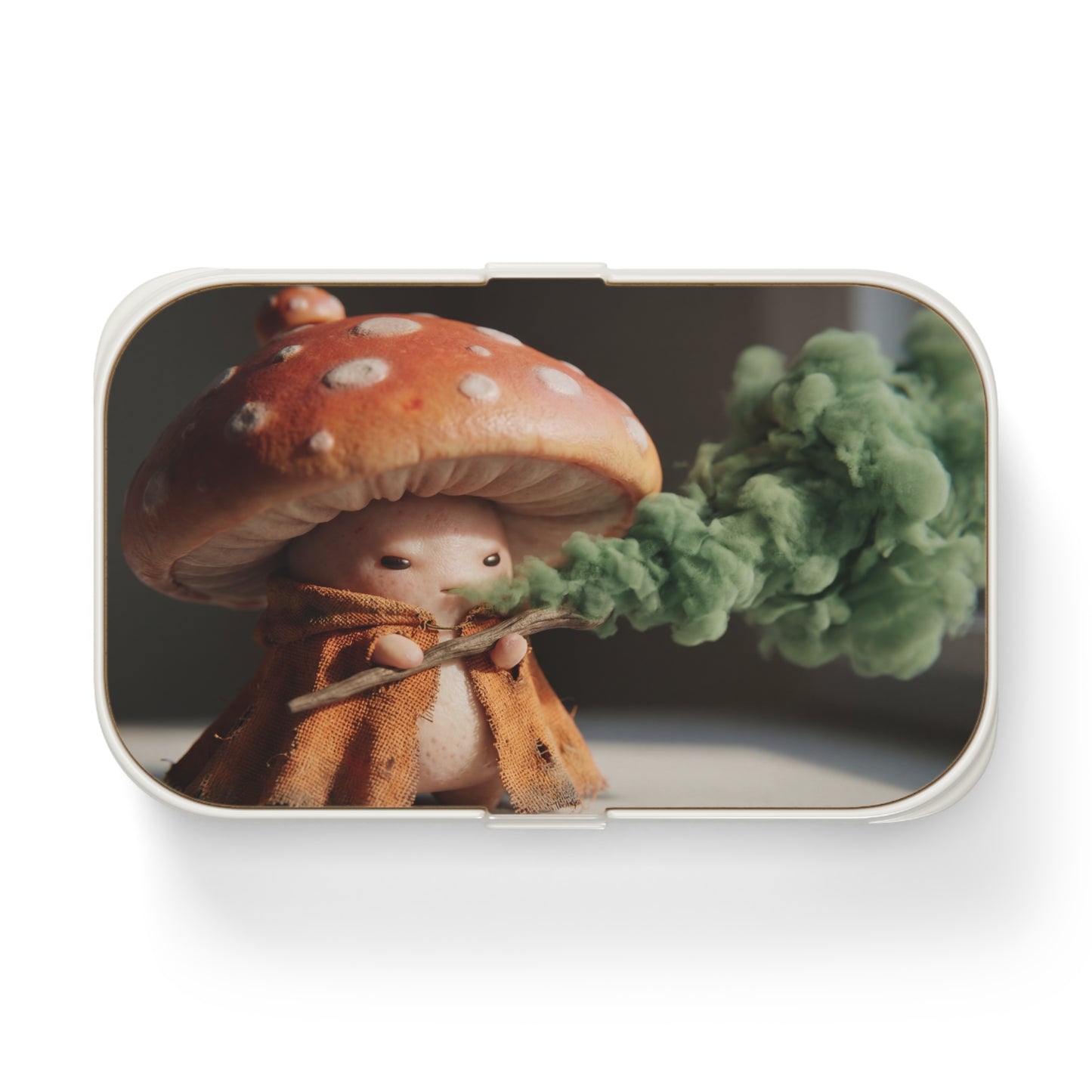 Mushroom Witch Bento Lunch Box – Verdant Smoke & Rustic Cloak
