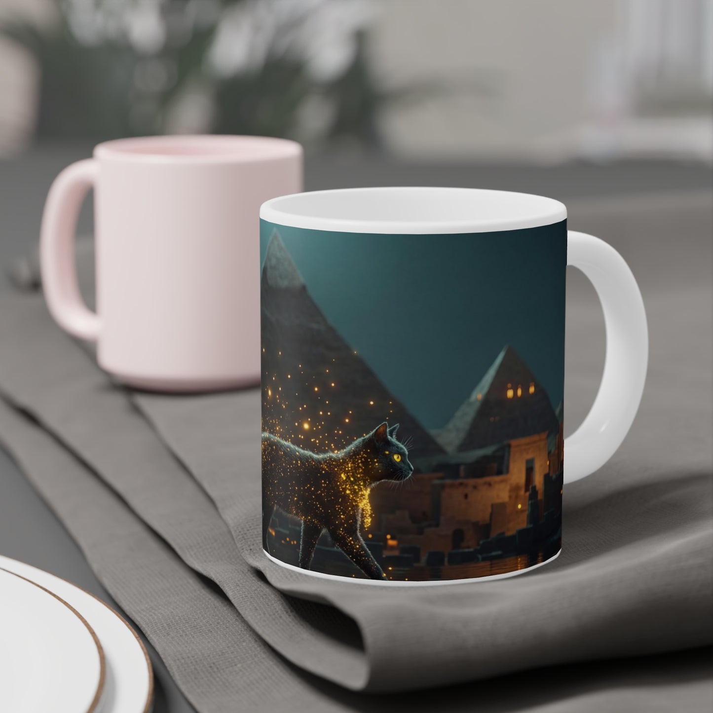 Celestial Cat Ceramic Mugs (11oz\15oz\20oz) – Starlight Walker of the Nile