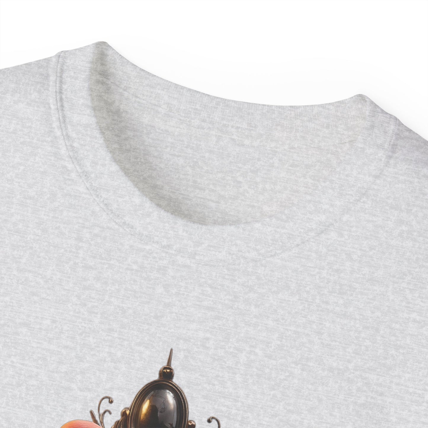 The Ritz Flamingo Ornate Frame Tee – Velvet Pink Feather Guardian