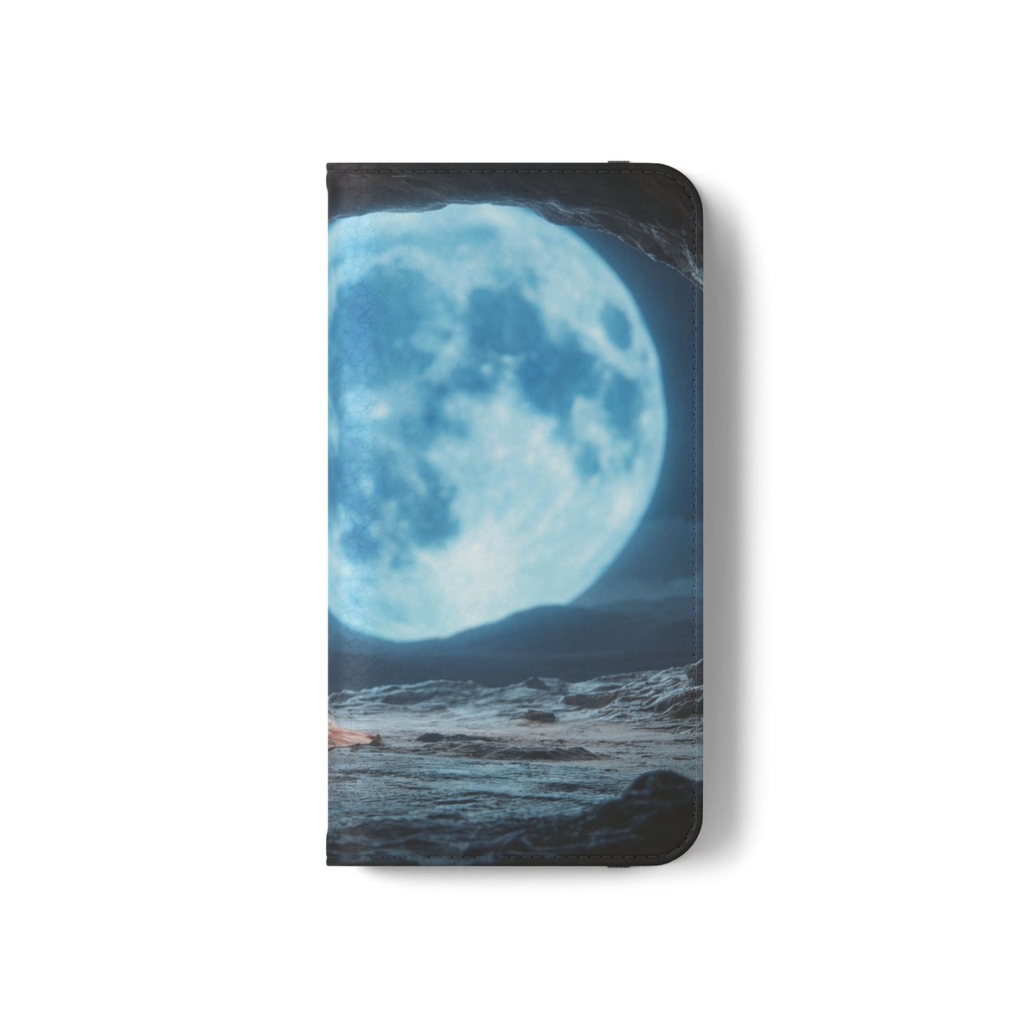 Lunar Meditation Flip Cases – Serene Monk Under Moonlight