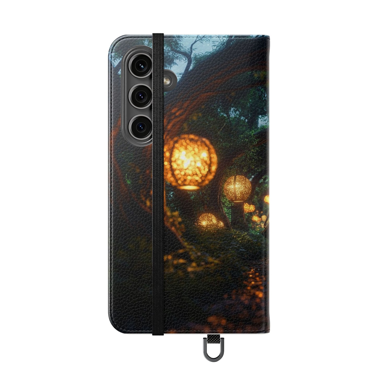 Lantern Archway Flip Cases – Girl Walking Through Forest Tunnel Art Case