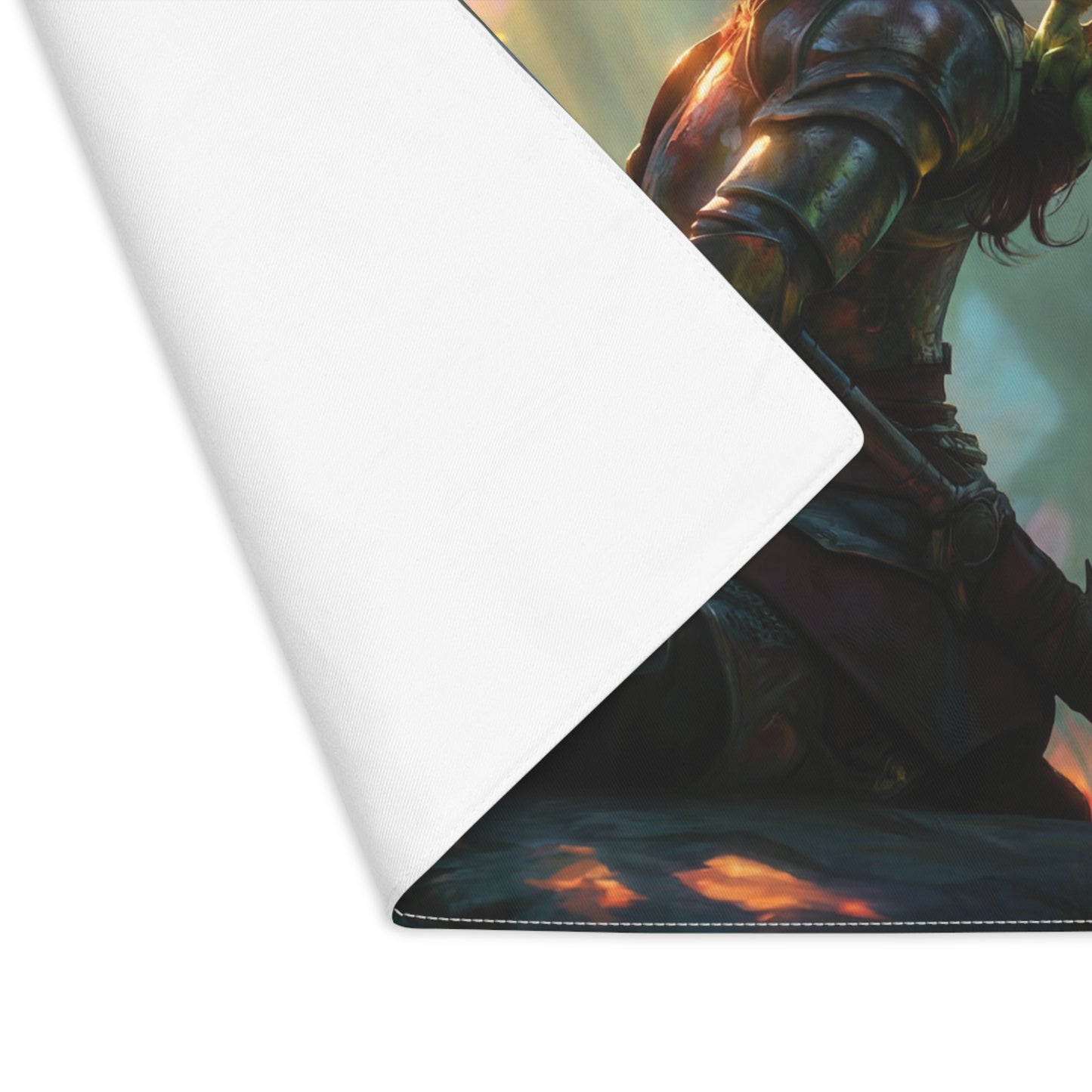 Dawn-Kissed Sentinel Placemat – Sunbeam Sanctuary with Tiny Dragon Companion
