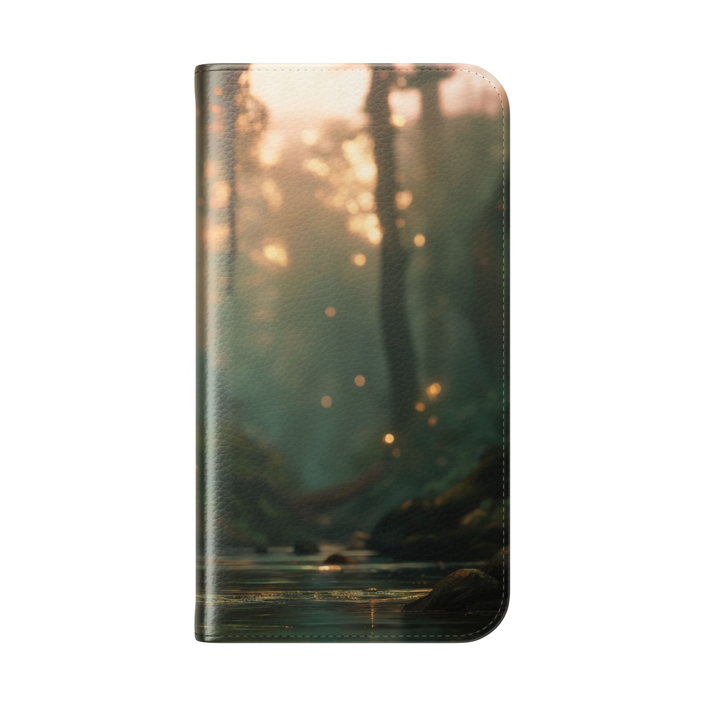 Mossy Bank Fairy Flip Cases – Golden Hour Sentinel Portrait