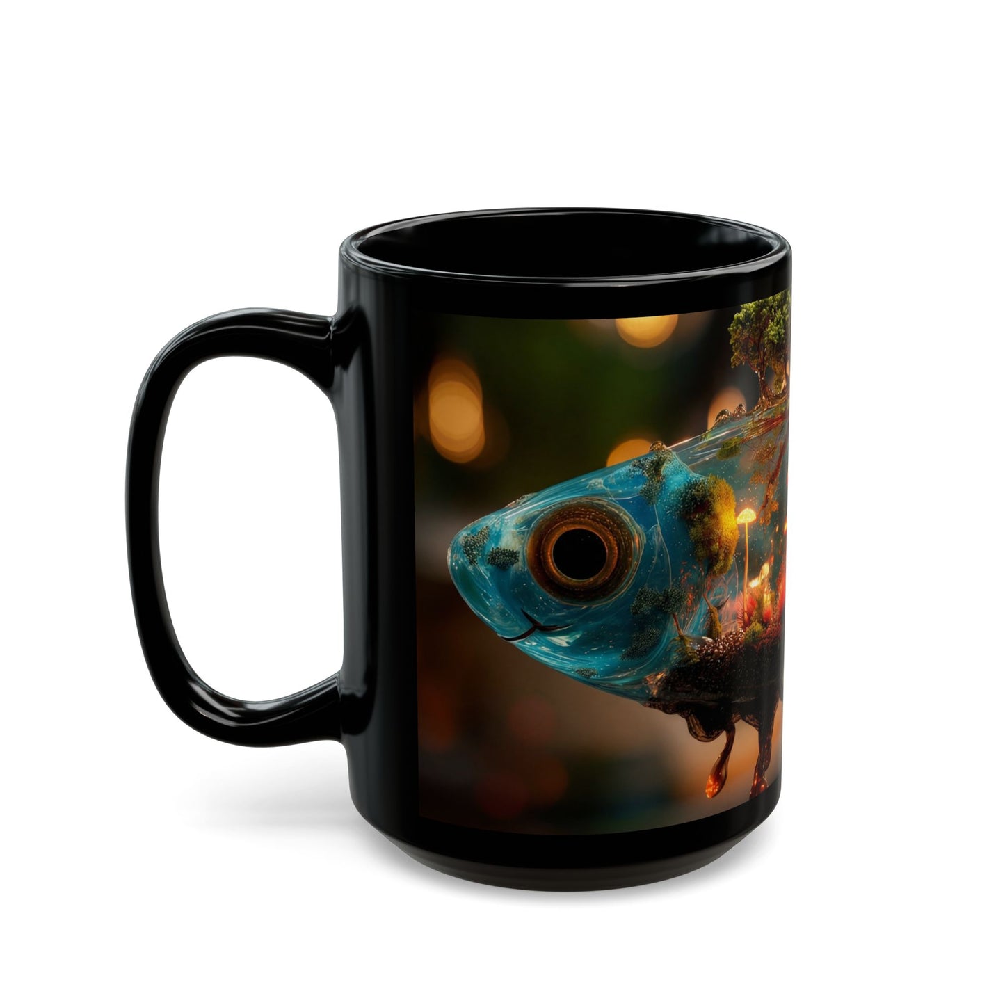 Forest Within Fish Mug – Liquid Garden Dreamscape