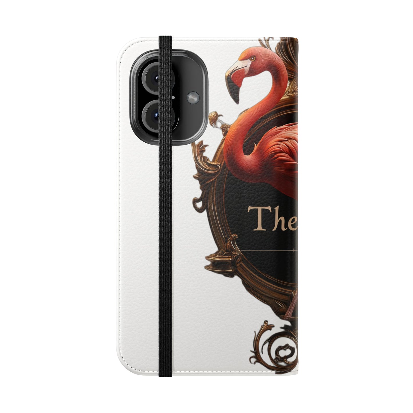 The Ritz Flamingo Flip Cases – Gilded Ornate Frame Art Design