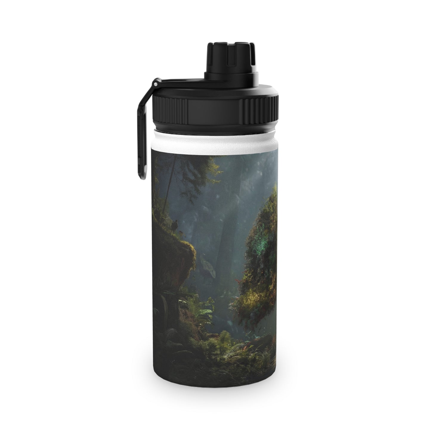 Lungs of the Forest Stainless Steel Water Bottle, Sports Lid – Breath of Ancient Canopy