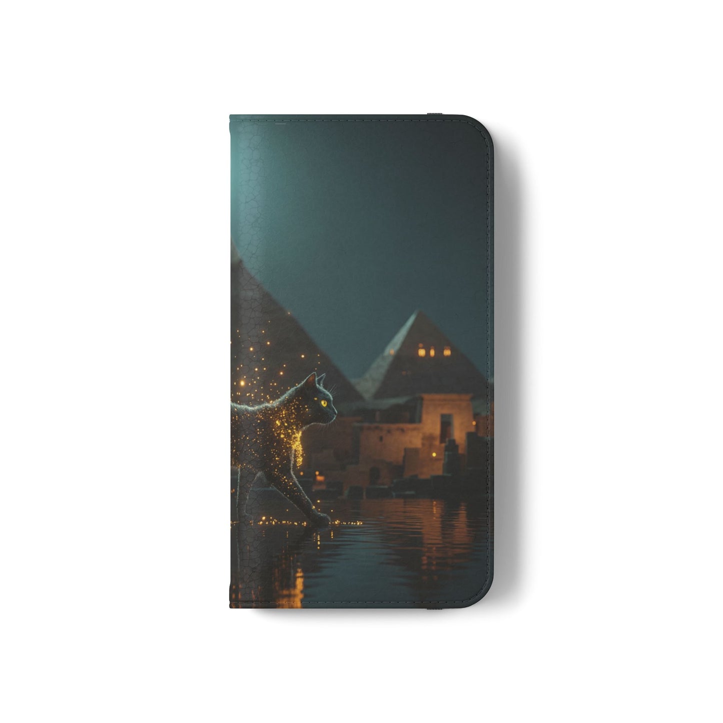 Celestial Vortex Flip Cases – Indigo Cloud Dreamscape