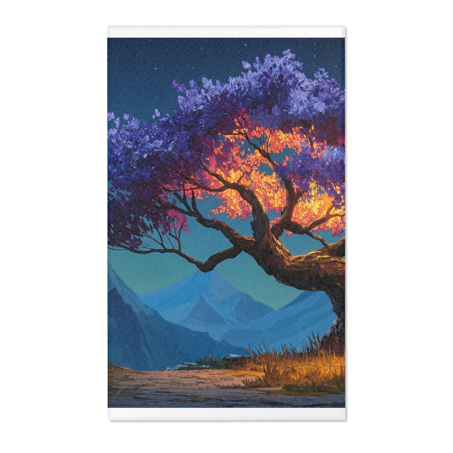 Celestial Tree Area Rugs – Twilight Bloom Dreamscape