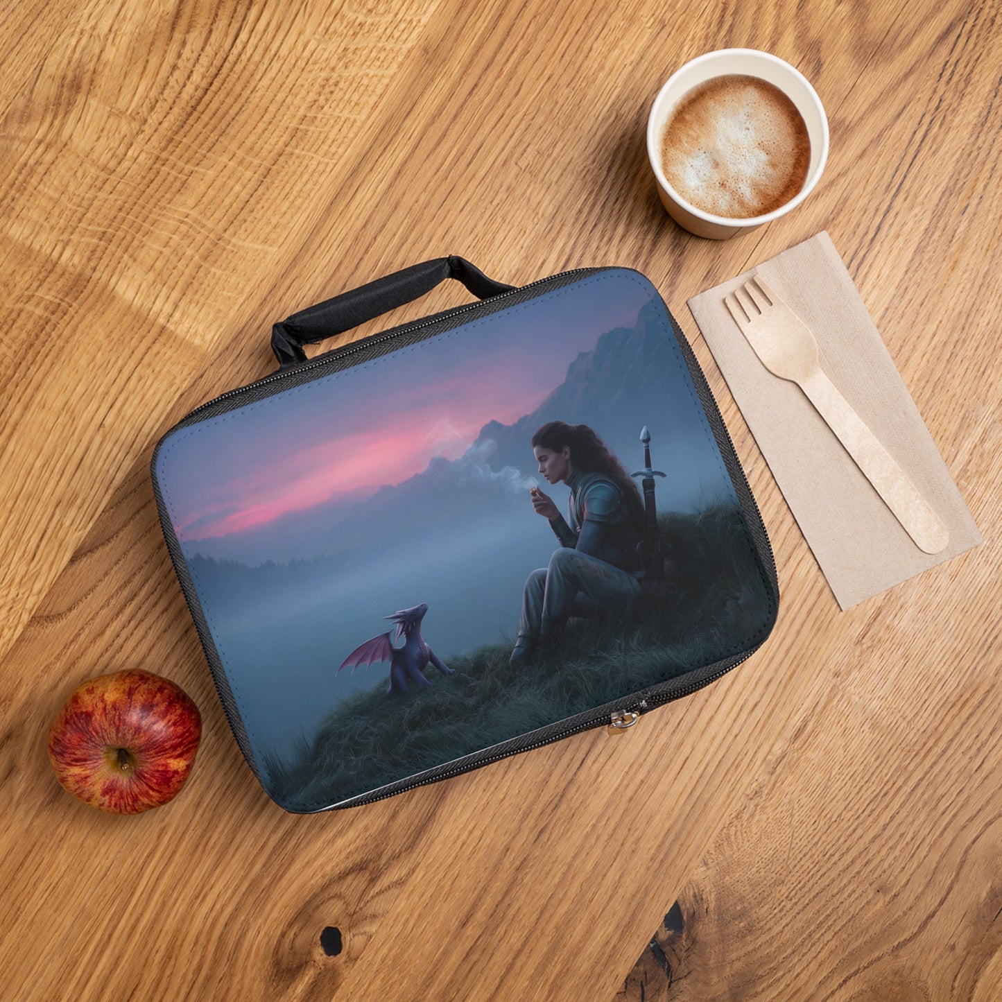 Dragon Rider’s Twilight Lunch Bag – Misty Mountain Solitude