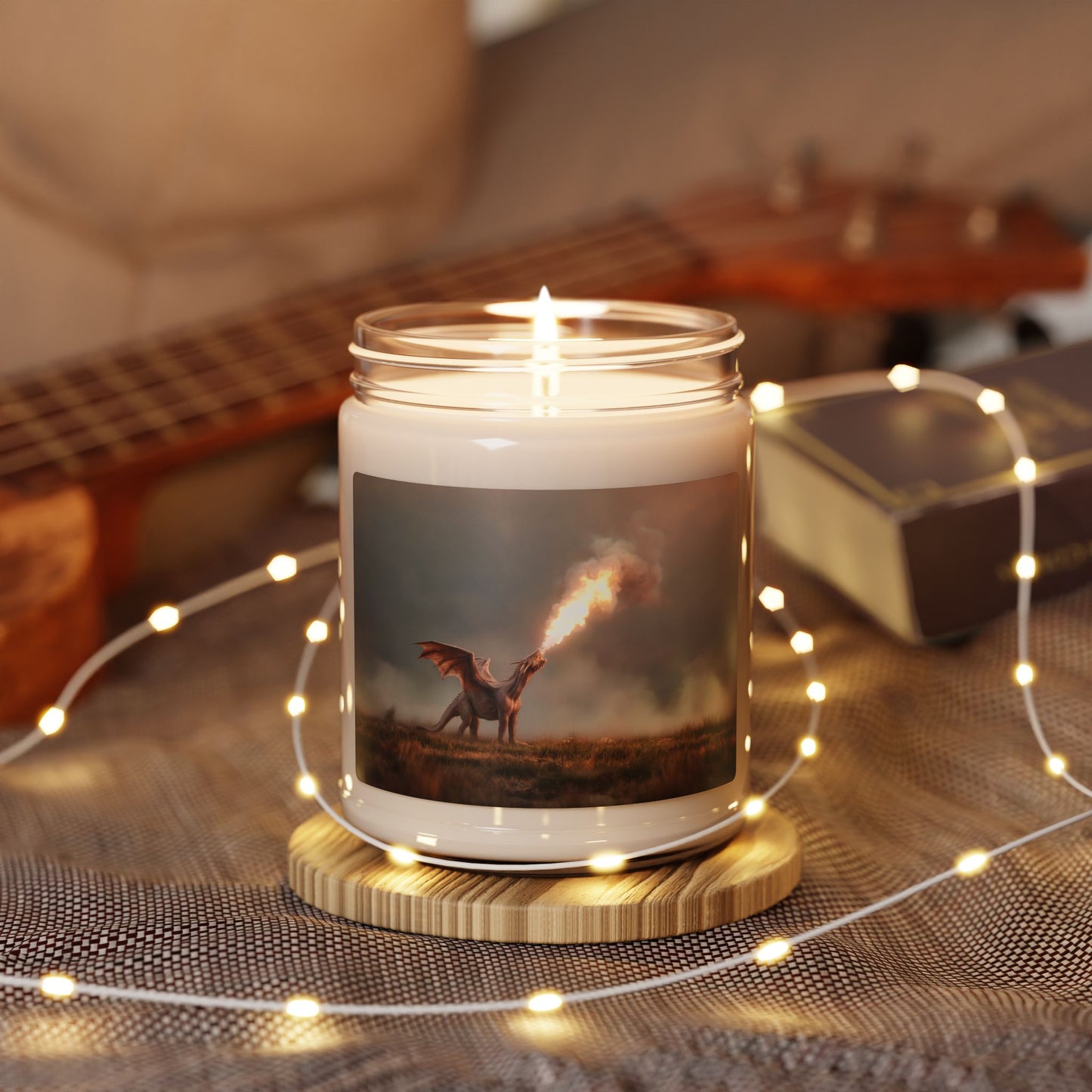 Dragon’s Breath Scented Soy Candle, 9oz – Sunset Fury in a Glass
