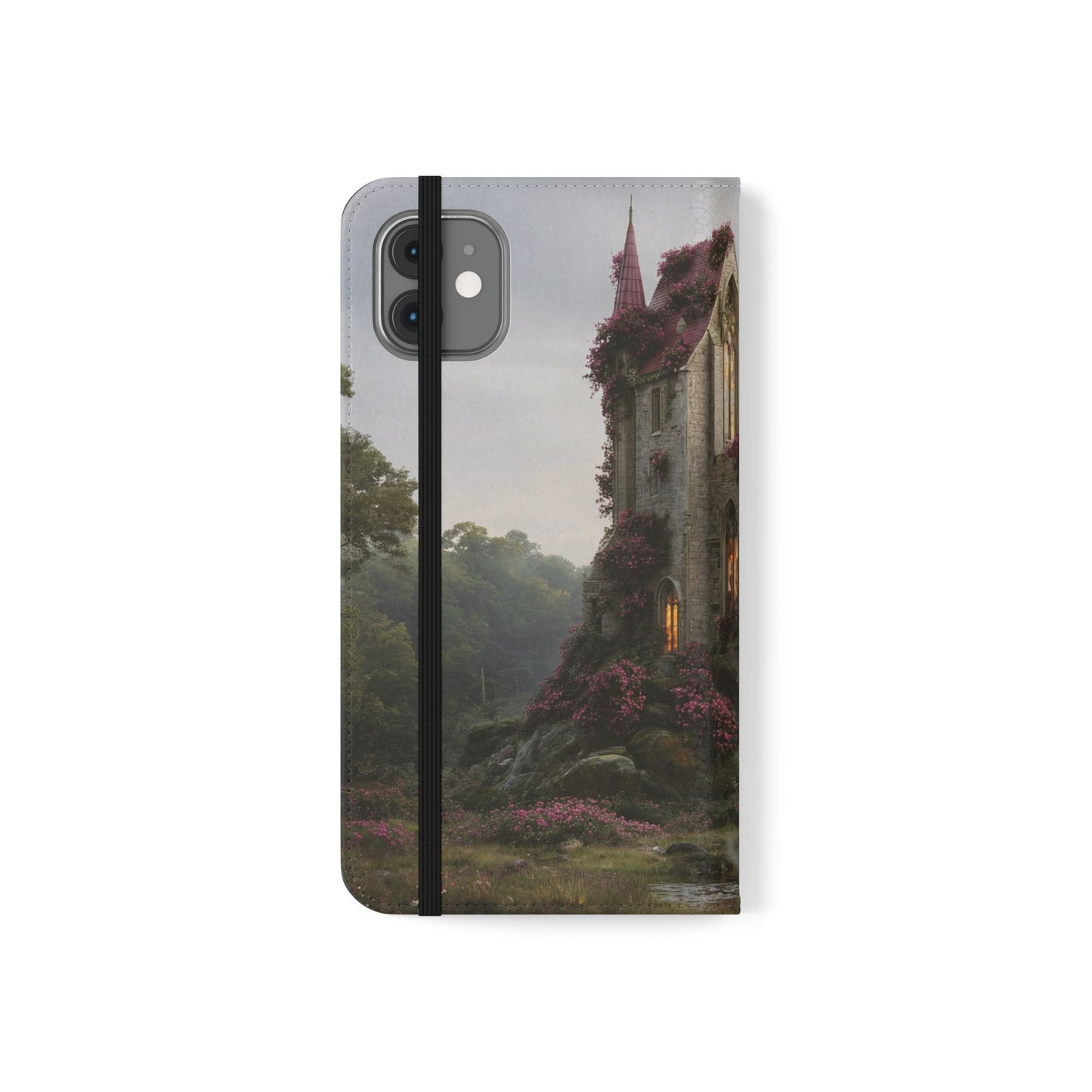 Blossom Spire Flip Cases – Pink Ivy Gothic Castle Cover