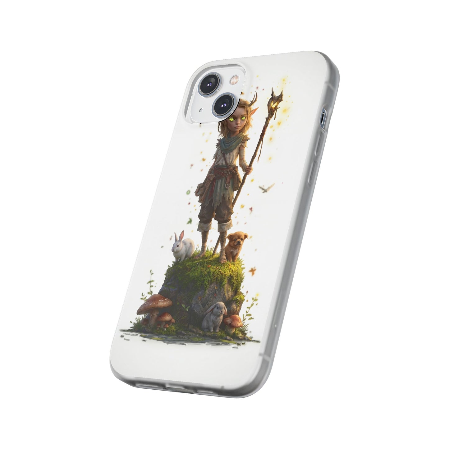 Forest Sentinel Flexi Cases – Luminescent Deerhorn Guardian
